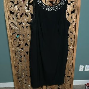 Calvin Klein pearl collar sheath dress